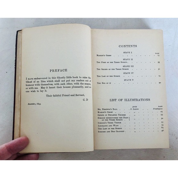Antique Christmas Books Dickens Illustr. Chapman & Hall Goblin Ghost Fairy Tales - Picture 12 of 16